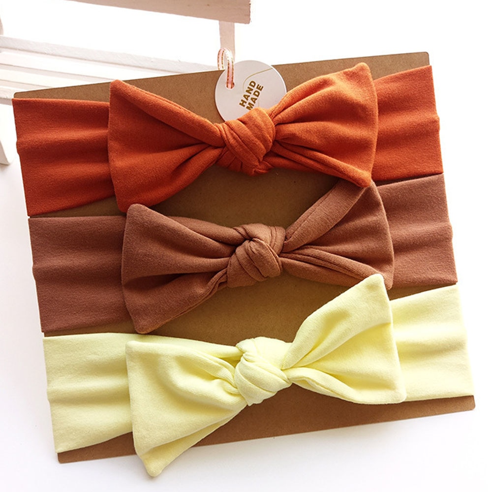 Bow Headbands Infant Wear (Set of 3)